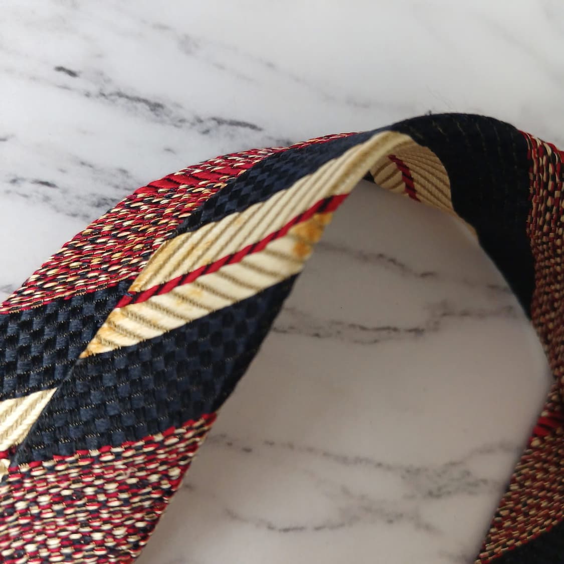 지방시 실크 브라운 스트라이프 넥타이 9.9cm B등급 E857
 상품이미지8