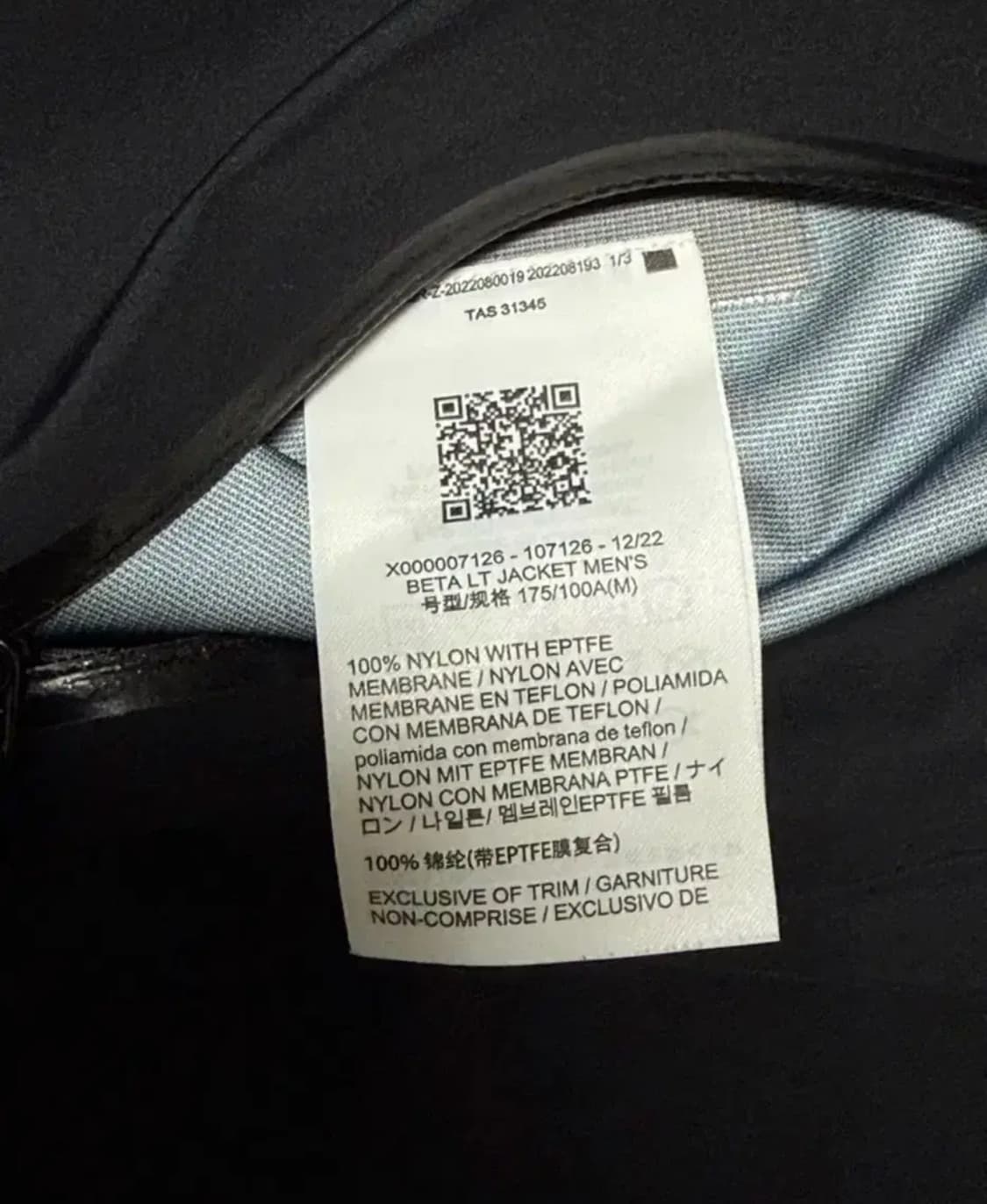 [m]아크테릭스 배타lt 블랙   상품이미지4