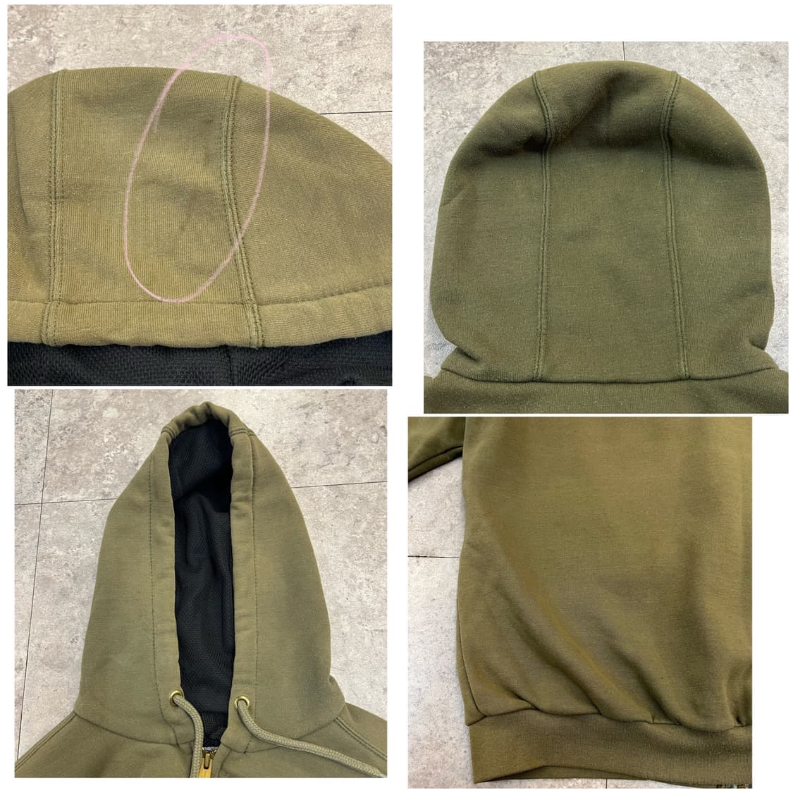 칼하트 후드집업 카키 M #csz3963 상품이미지10