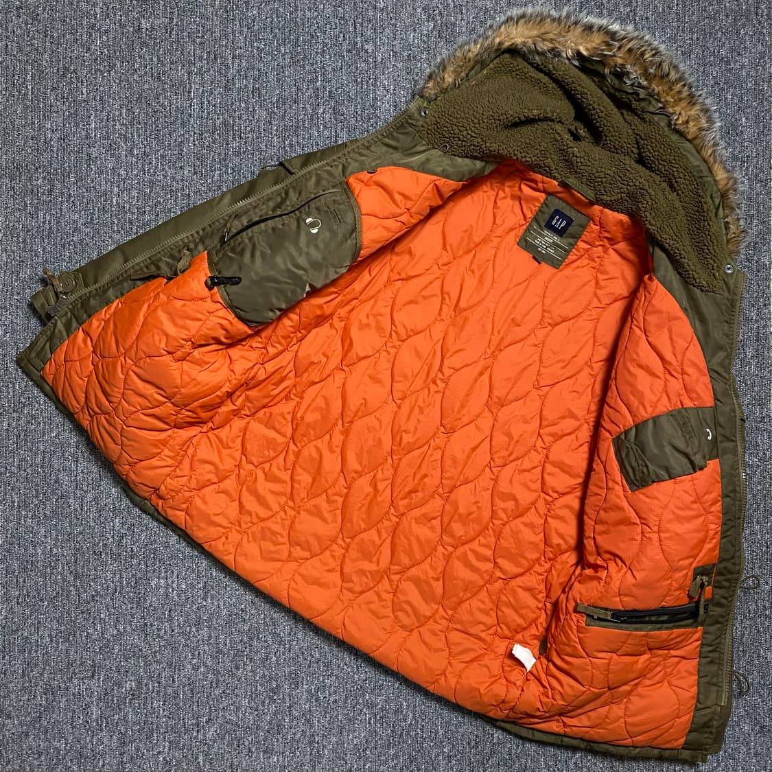 🌊90's GAP N-3B Parka 상품이미지7