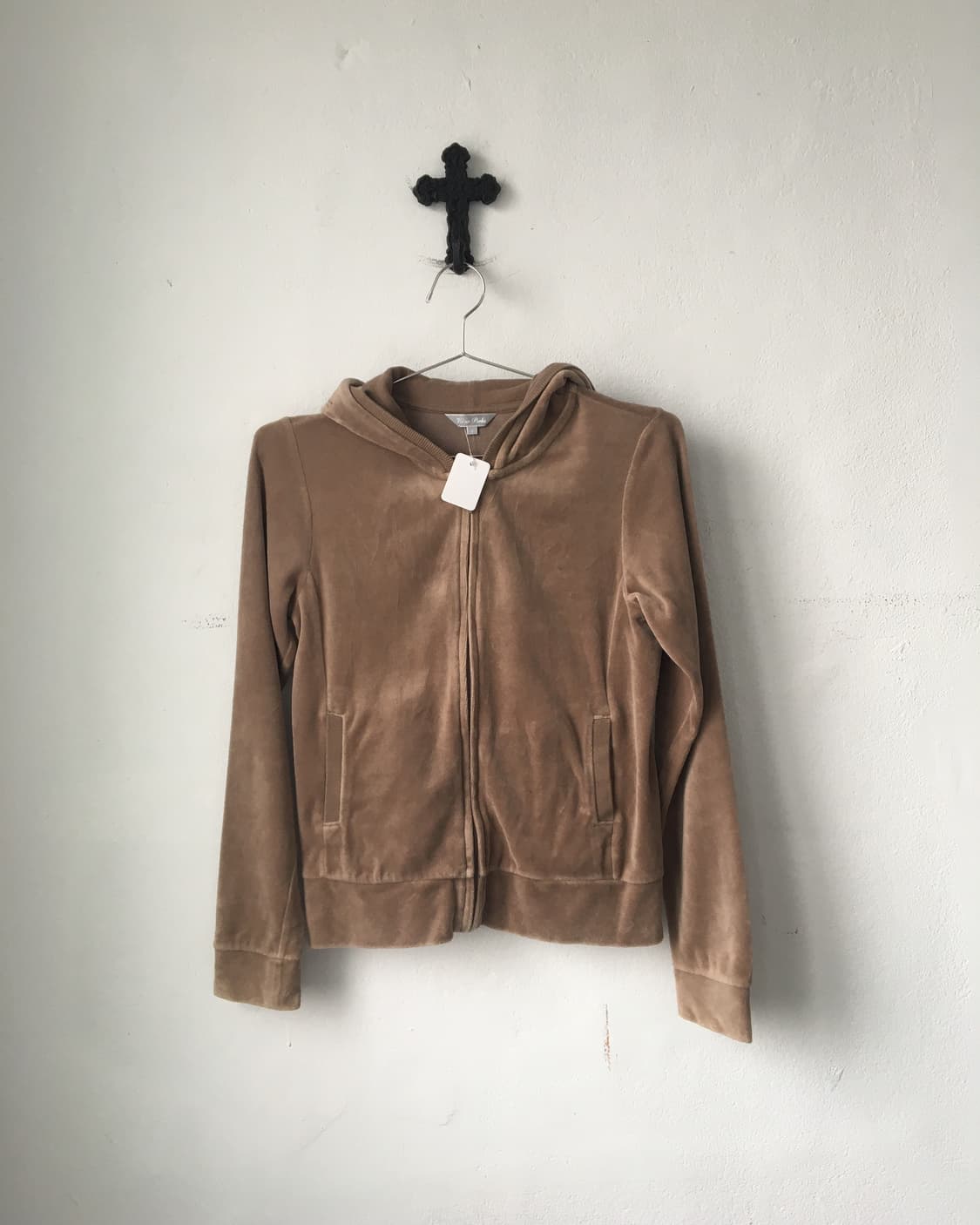 Velvet hood zip up 상품이미지2