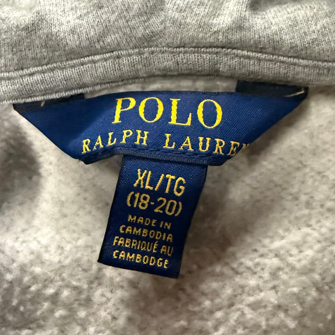 폴로 랄프로렌 그레이 후드집업 상품이미지6