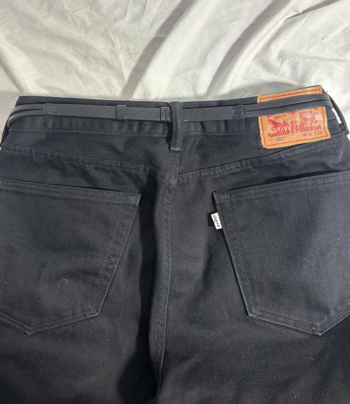 빈티지 링 디테일 레더 벨트 상품이미지3