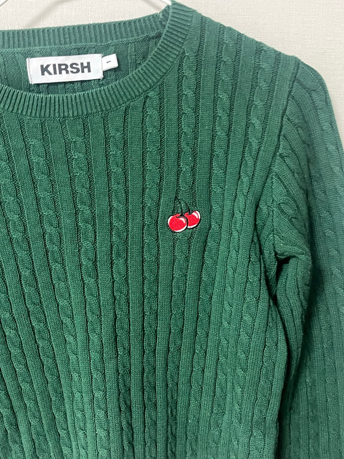 키르시 크롭 니트 그린 상품이미지4
