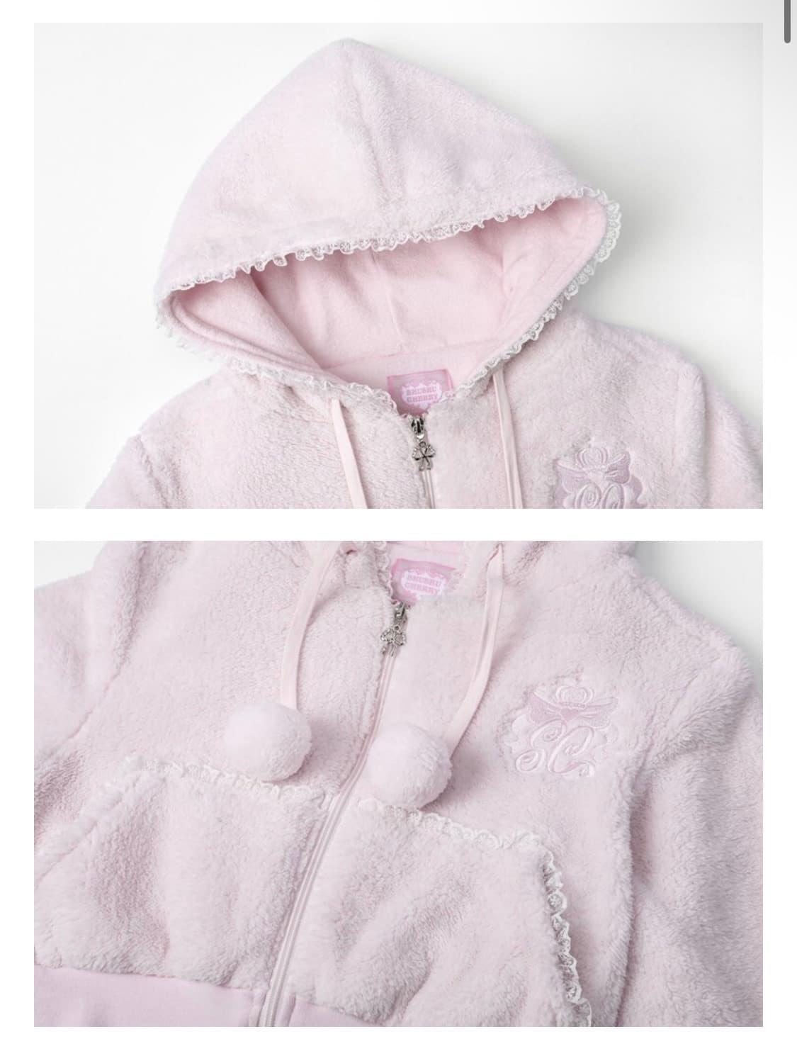 슈슈체리 폼폼 베이비 후드집업 히메갸루 러블리 핀터레스트 상품이미지2