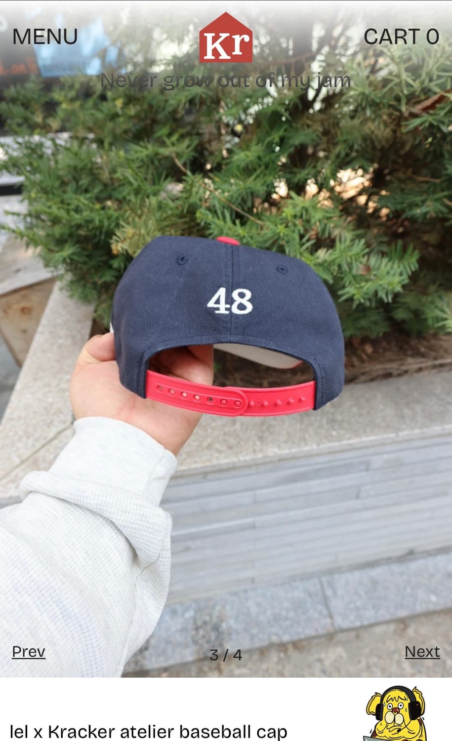 LEL X Kracker house atelier baseball cap 상품이미지2