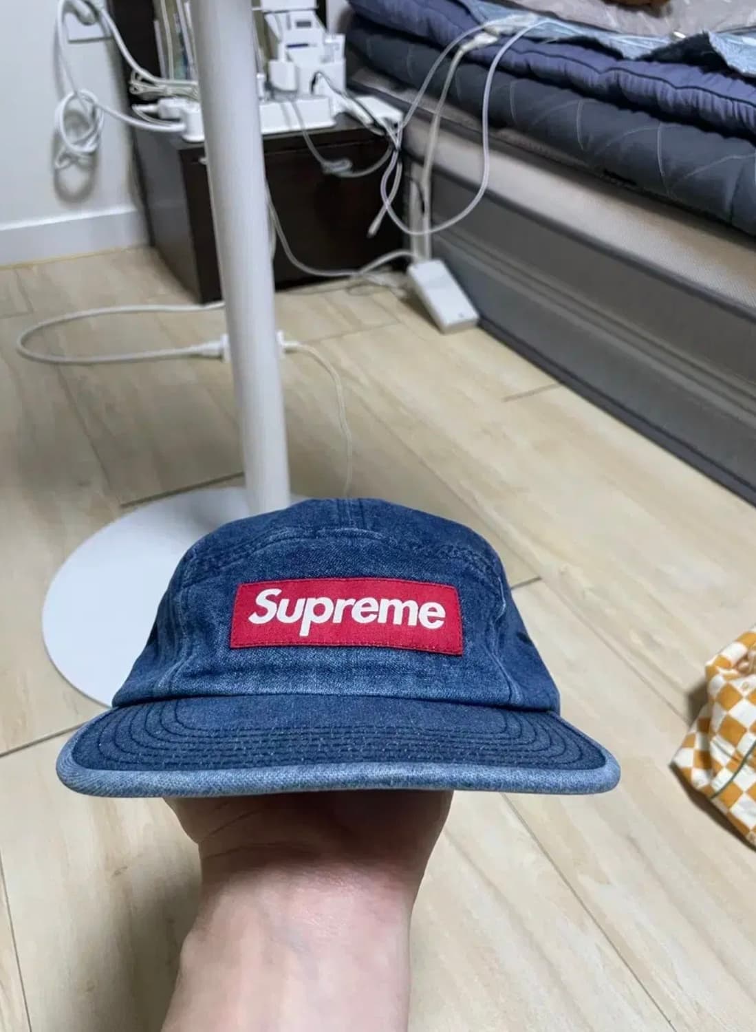 슈프림 데님 캠프캡-18ss 상품이미지1