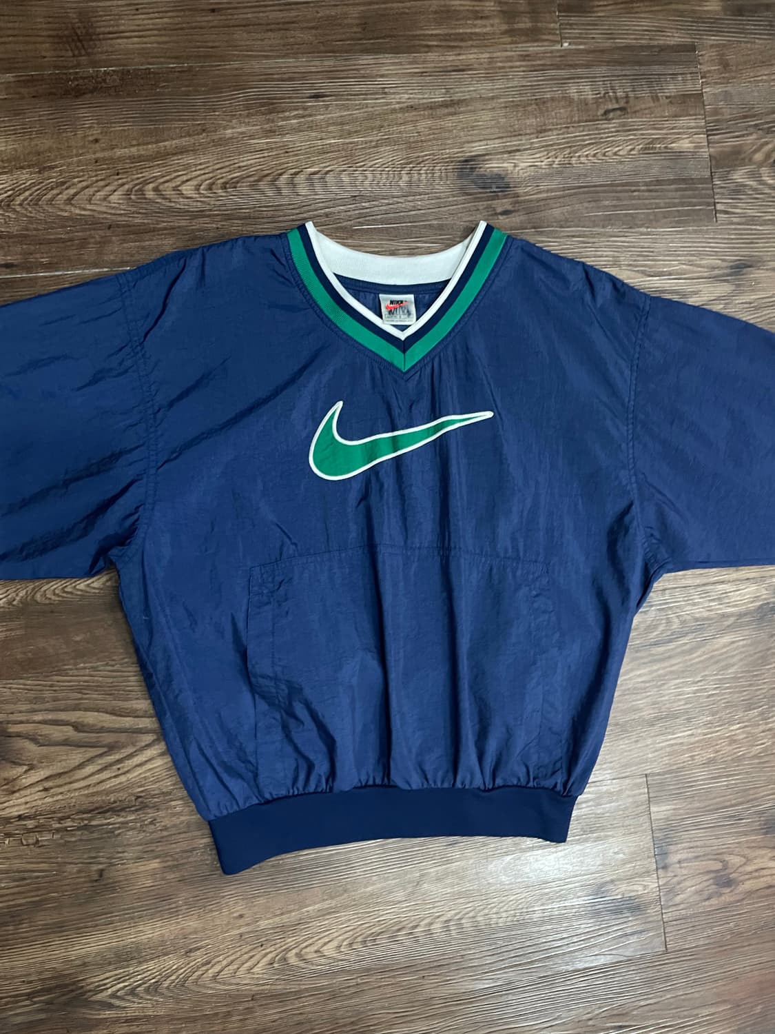 90s 나이키 빅스우시 풀오버 브이넥 웜업 네이비 상품이미지3
