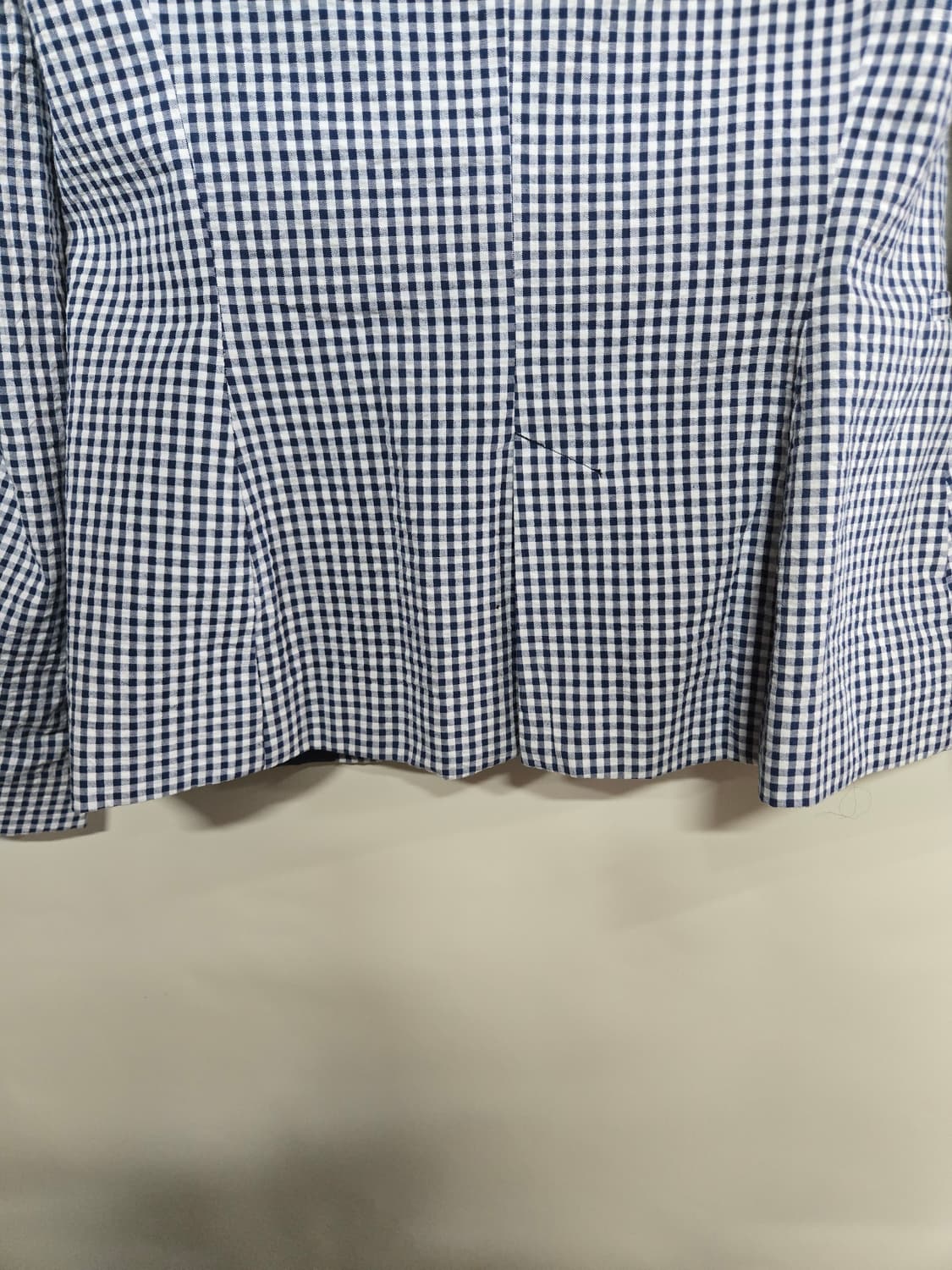  ZARA 블루 체크 패턴 여성 자켓 EUR38 상품이미지4