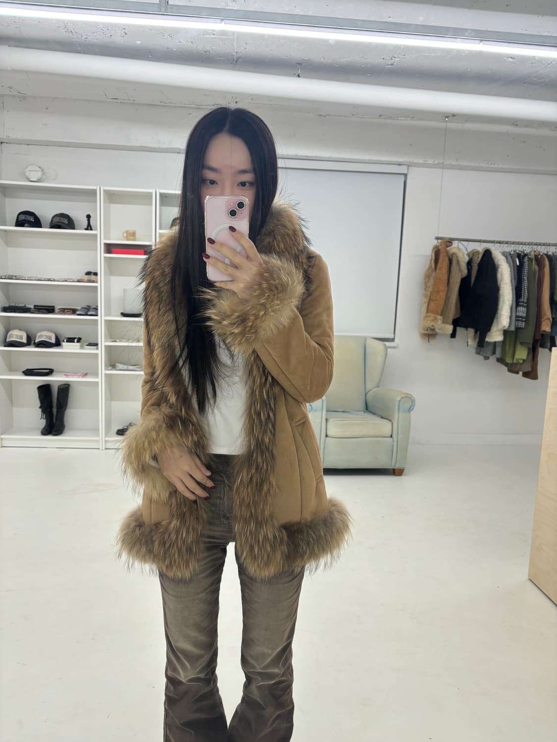 Cecil mc bee 라쿤 무스탕 퍼자켓 상품이미지10