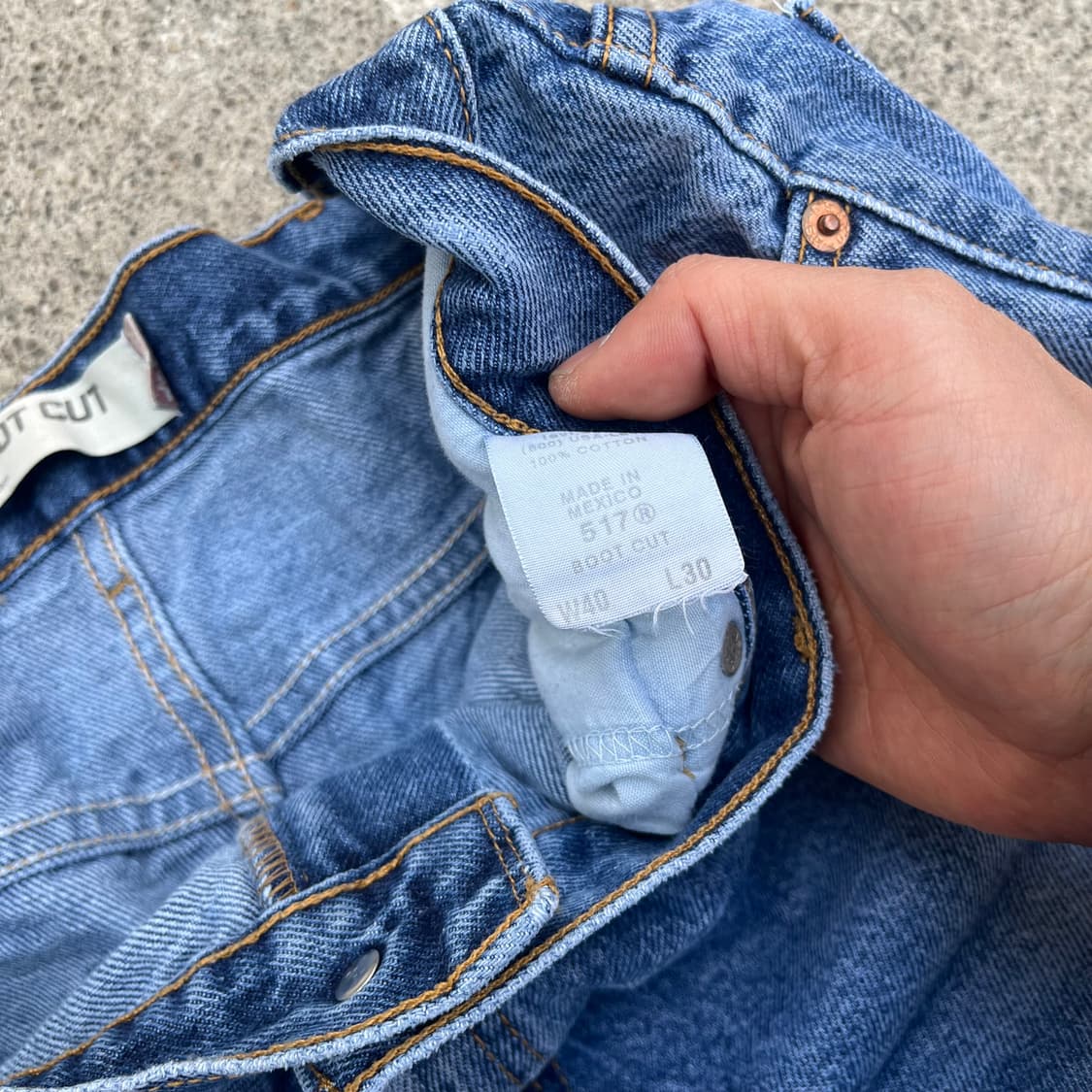 00s Levis517 리페어 데님 부츠컷 (40“) 상품이미지7