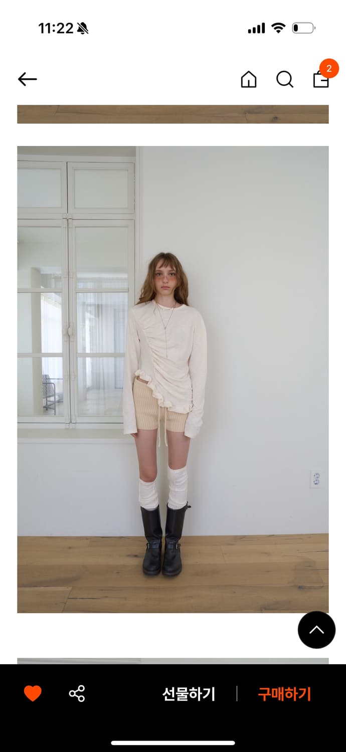 아우어솔티 프릴 티셔츠  상품이미지3