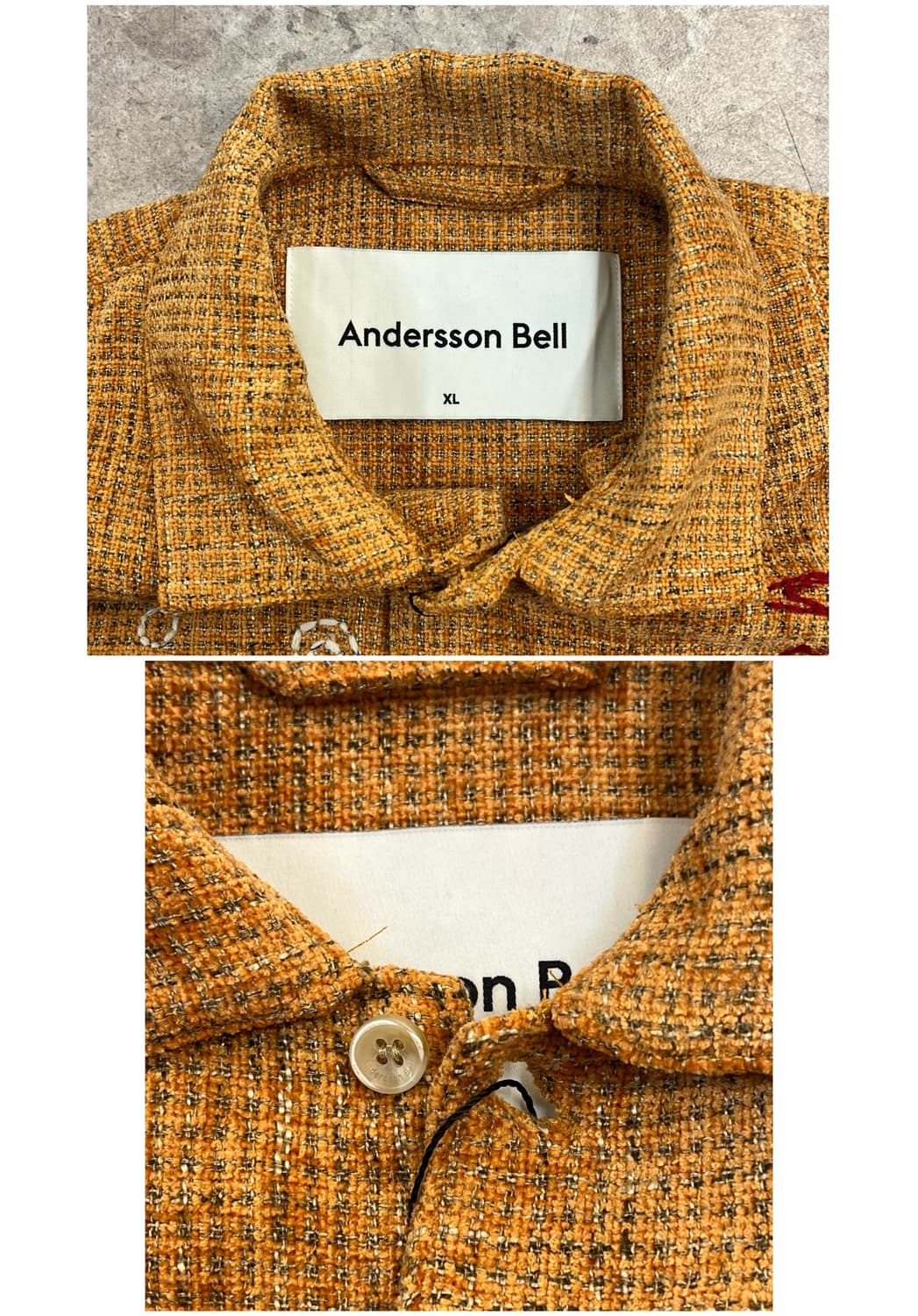 앤더슨벨 오브 엠브로더리 카라 반팔 셔츠 XL #csz4080 상품이미지3