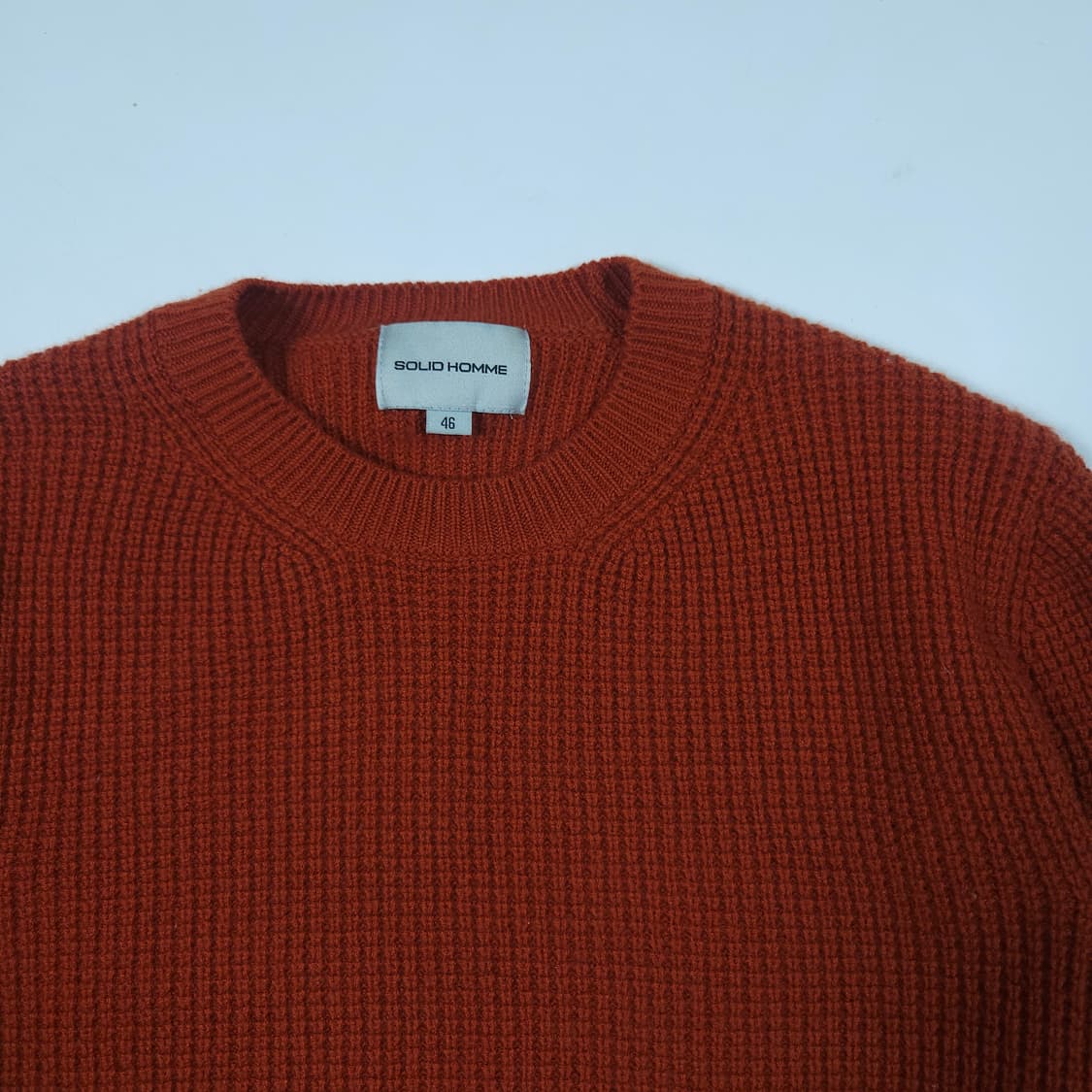 솔리드옴므 와플 니트 상품이미지2