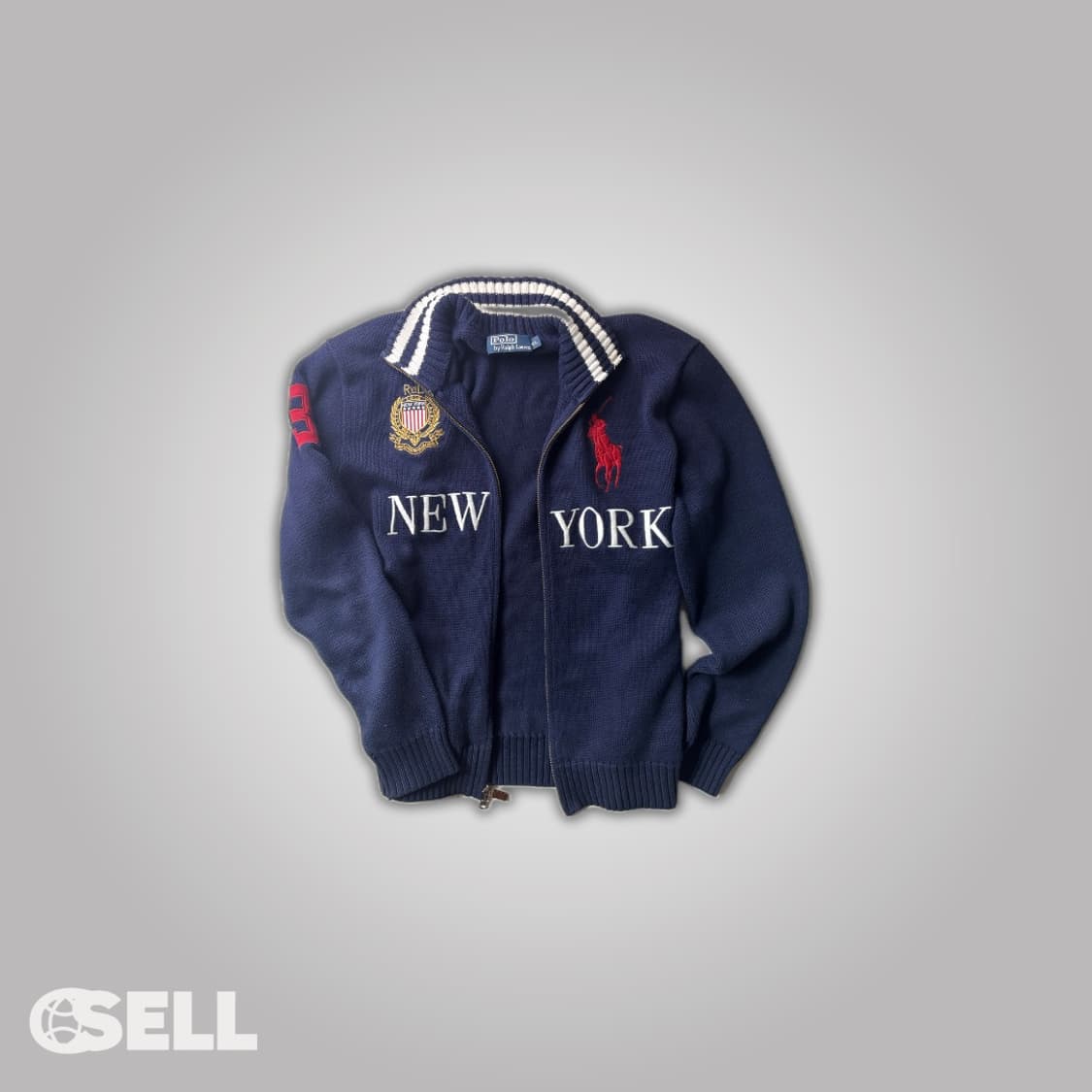 폴로 빅포니 뉴욕 치프키프 니트집업 상품이미지1