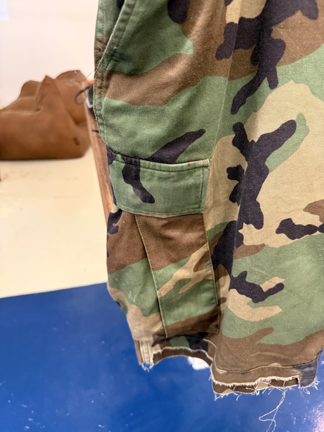 Military 밀리터리 우드랜드 커팅 반바지 상품이미지6