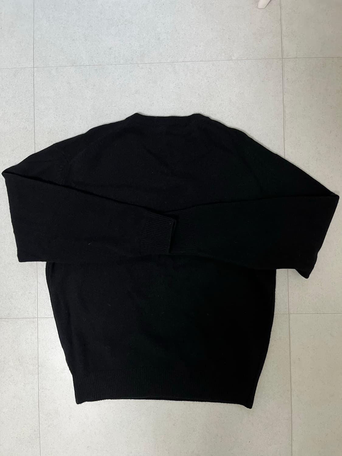 [2] 스테디에브리웨어 / 코지 울 캐시미어 브이넥 니트 / 블랙 상품이미지6