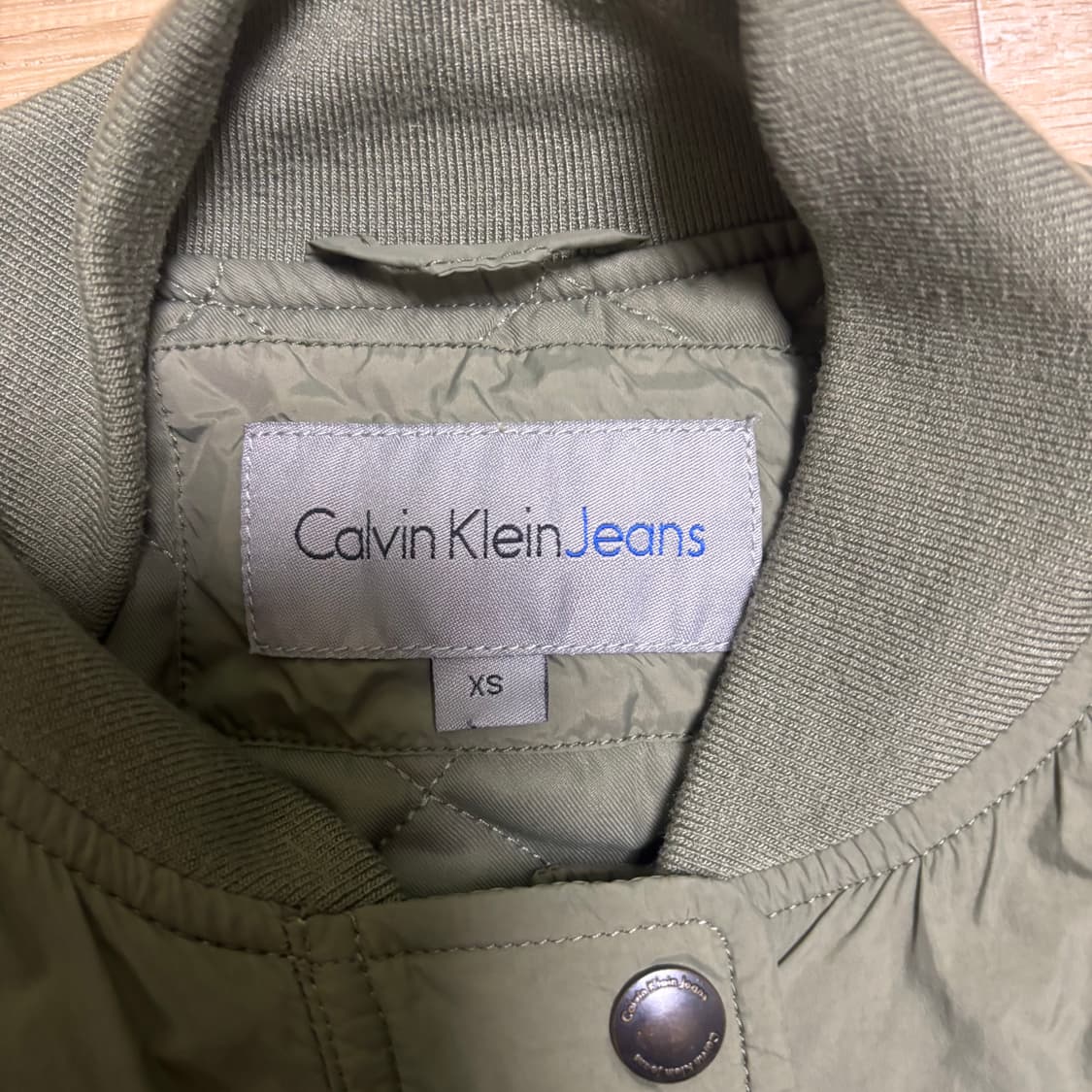 캘빈 클라인 빈티지 카키 ma-1  항공 점퍼 자켓 보머 상품이미지2