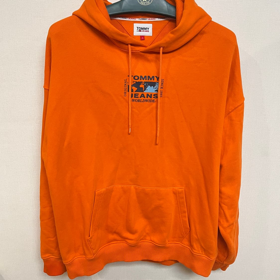 (오버핏 S) 타미 Tjm Abstract Globe 후드 티셔츠 상품이미지1