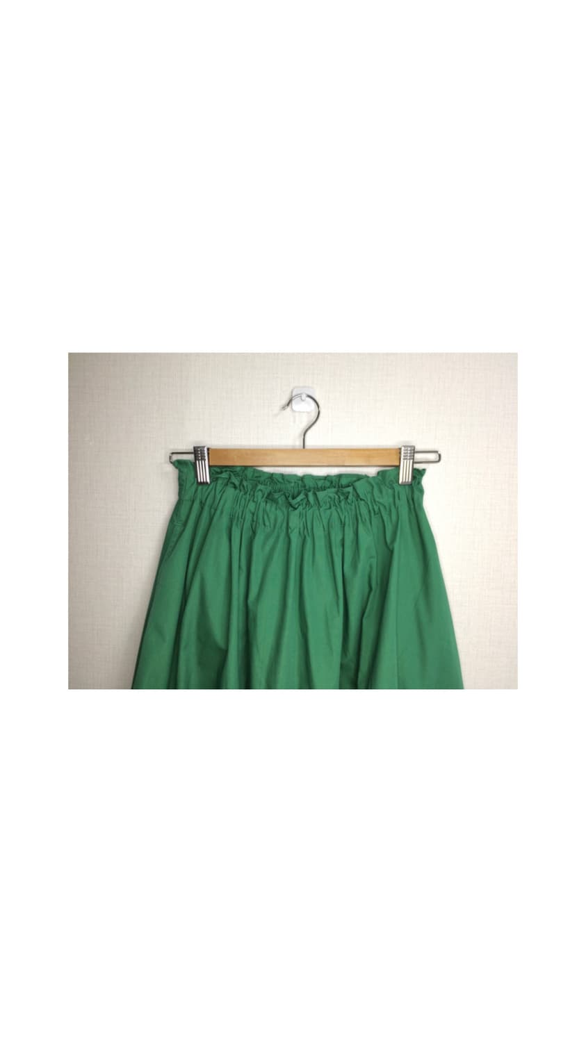 빈티지 그린 밴딩 스커트 상품이미지2