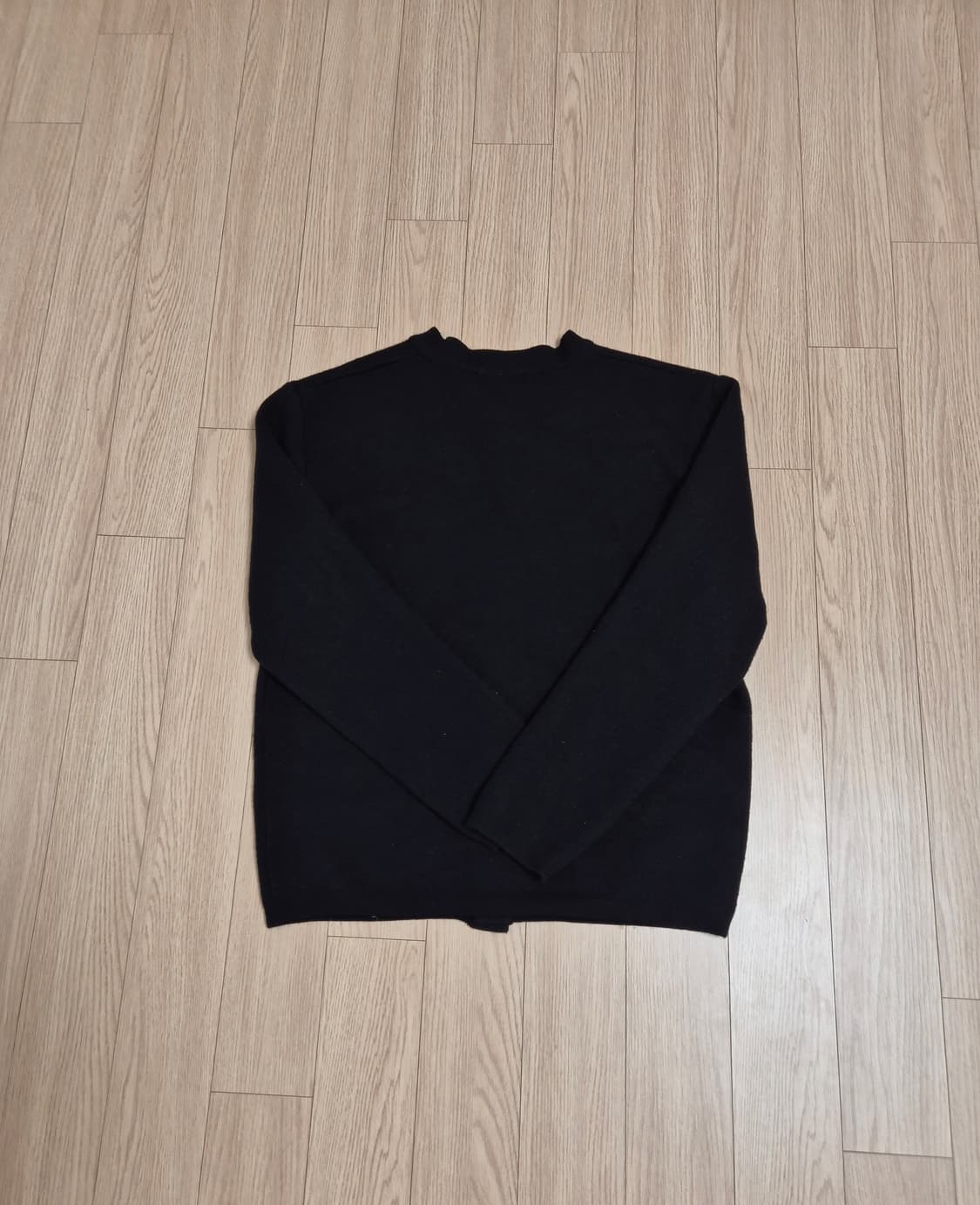 엘무드 세미오버 가디건 블랙 44 사이즈 상품이미지8