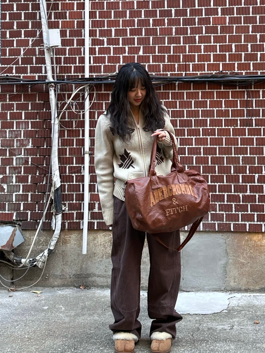 아디다스 뽀글이 아디다스 코위찬 체크 스커트 비슬로우 팬츠 코디세트 상품이미지10