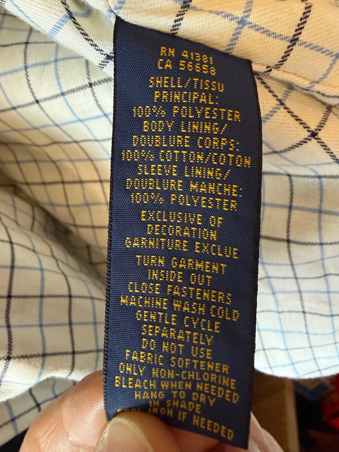 폴로 랄프로렌 네이비 해링턴 자켓 상품이미지6