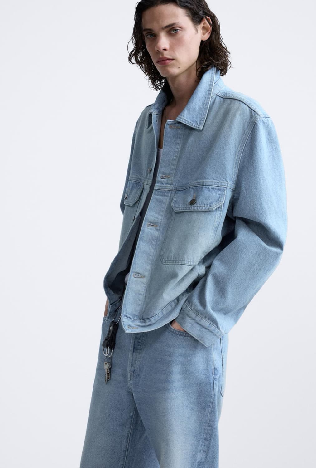 (XL) 자라 오리진 크롭핏 데님 점퍼 자켓 orgins 스페셜 컬렉션 상품이미지4