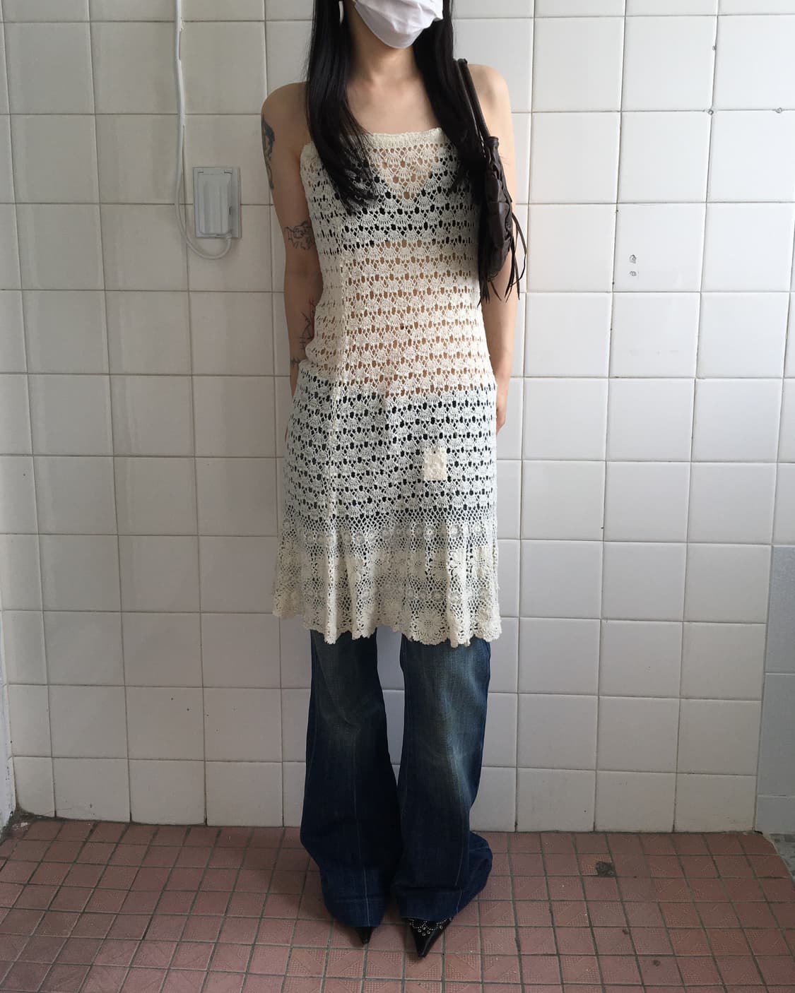 Crochet net skirt 상품이미지5
