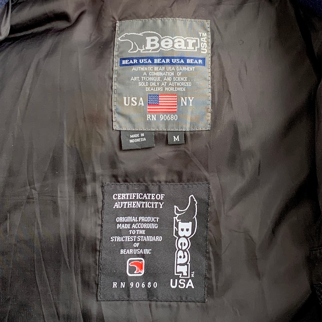 Bear USA 빈티지 90's 덕다운 패딩 점퍼 1769
 상품이미지4