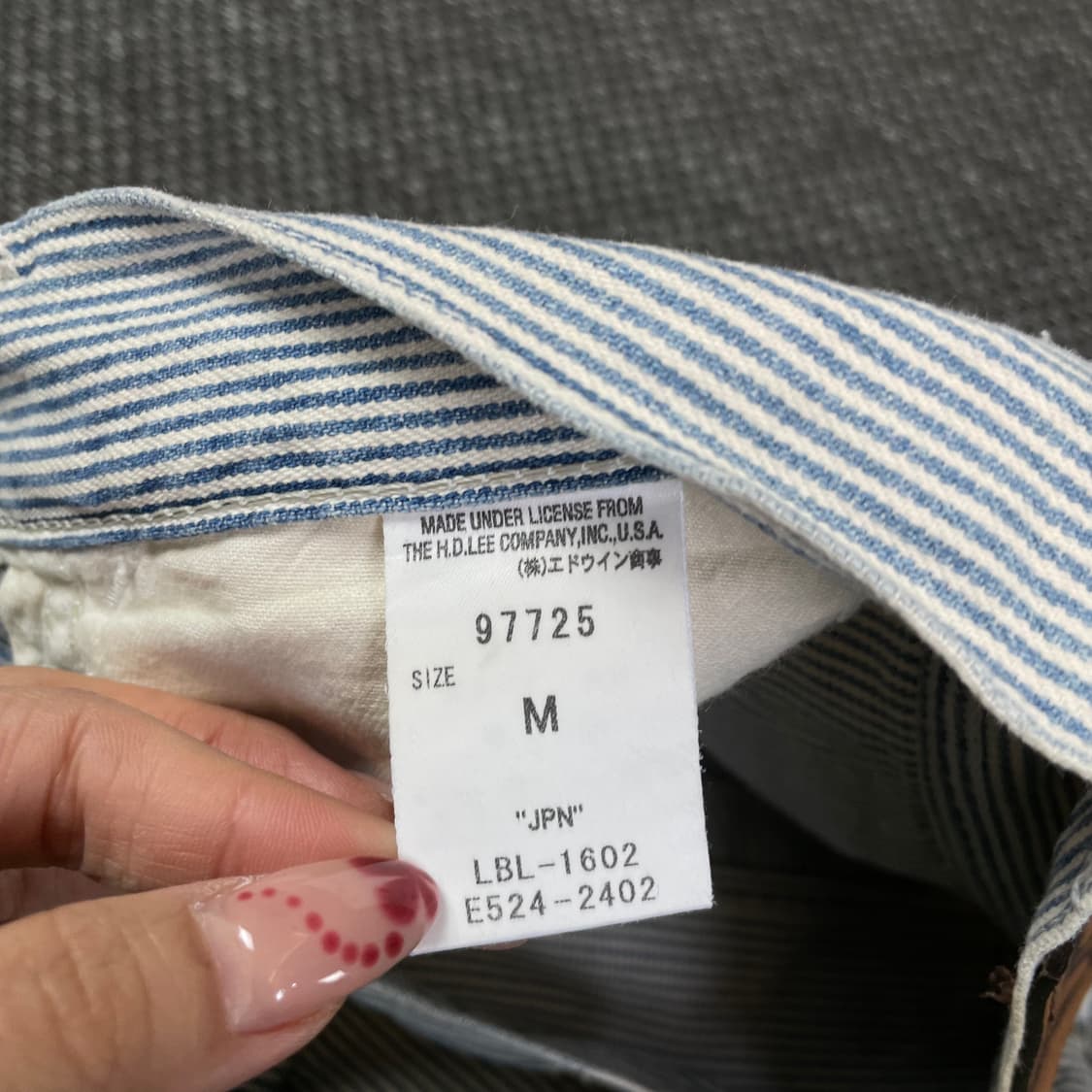 (32) Lee 스트라이프 데님 팬츠 M 상품이미지4