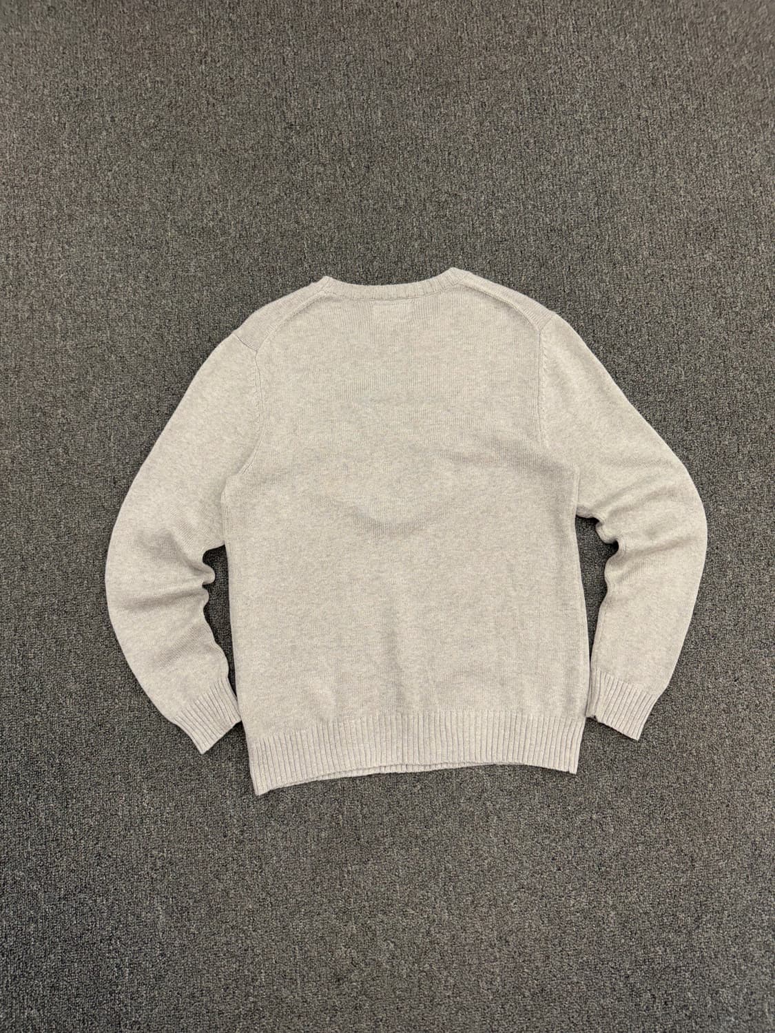 M)빔즈 빈티지 Memphis 로고 그레이 니트 상품이미지4