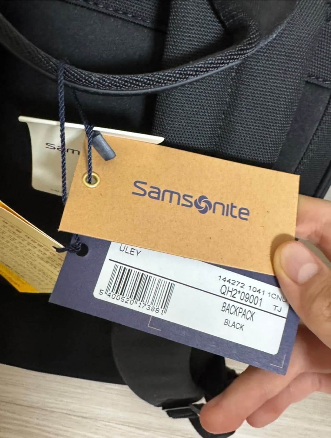 정품 샘소나이트 ULEY(희귀 모델) 백팩 블랙 미사용 상품이미지4