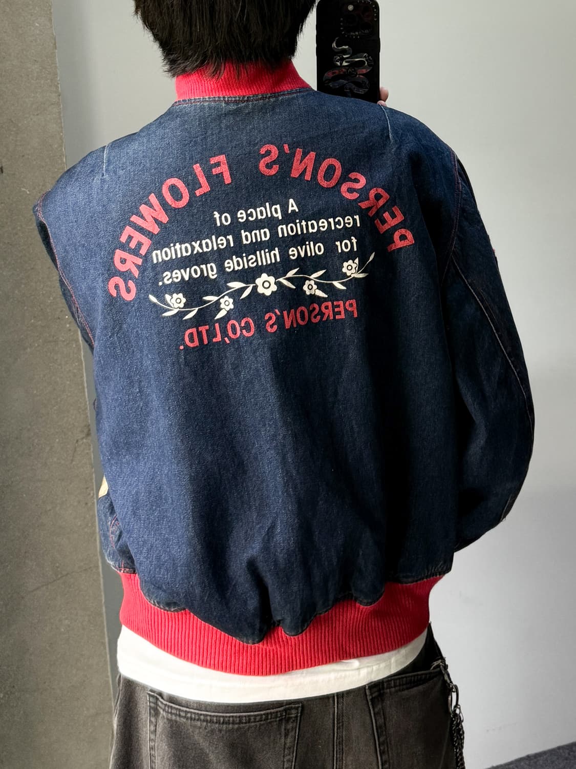 펄슨스 90‘s 멀티 패치 데님 봄버 상품이미지2