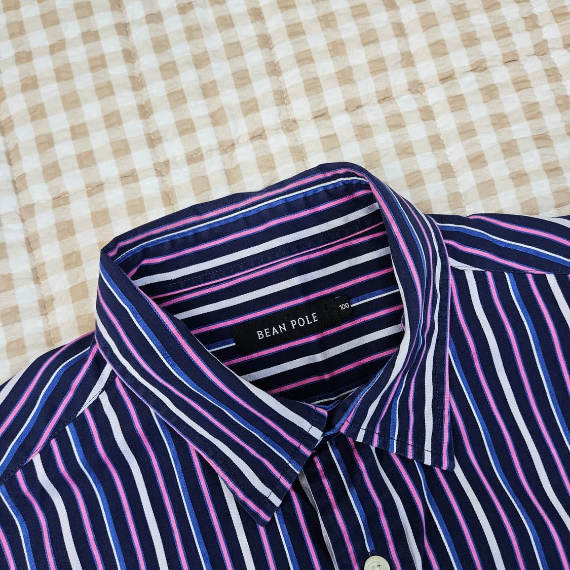 빈폴 스트라이프 반소매 셔츠 남자100 상품이미지2
