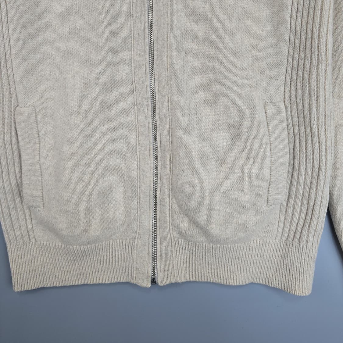 올젠(OLZEN) 울 니트 집업 100 상품이미지3