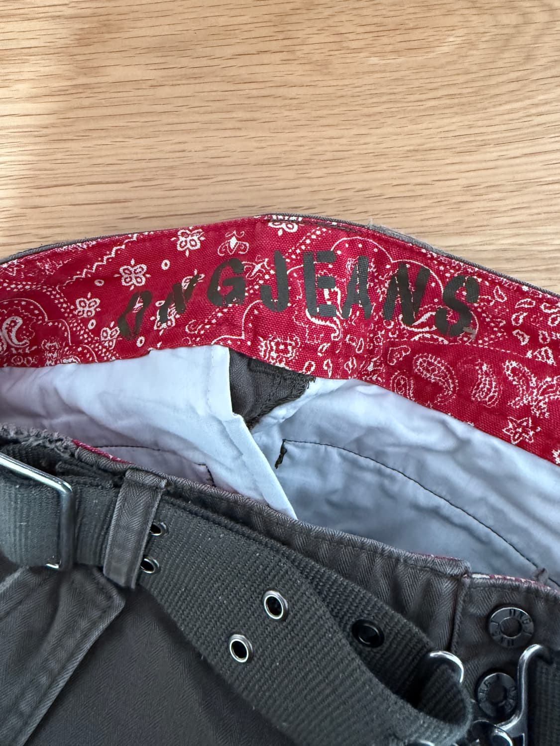 Pre owned 벨트 부츠컷 팬츠 상품이미지8