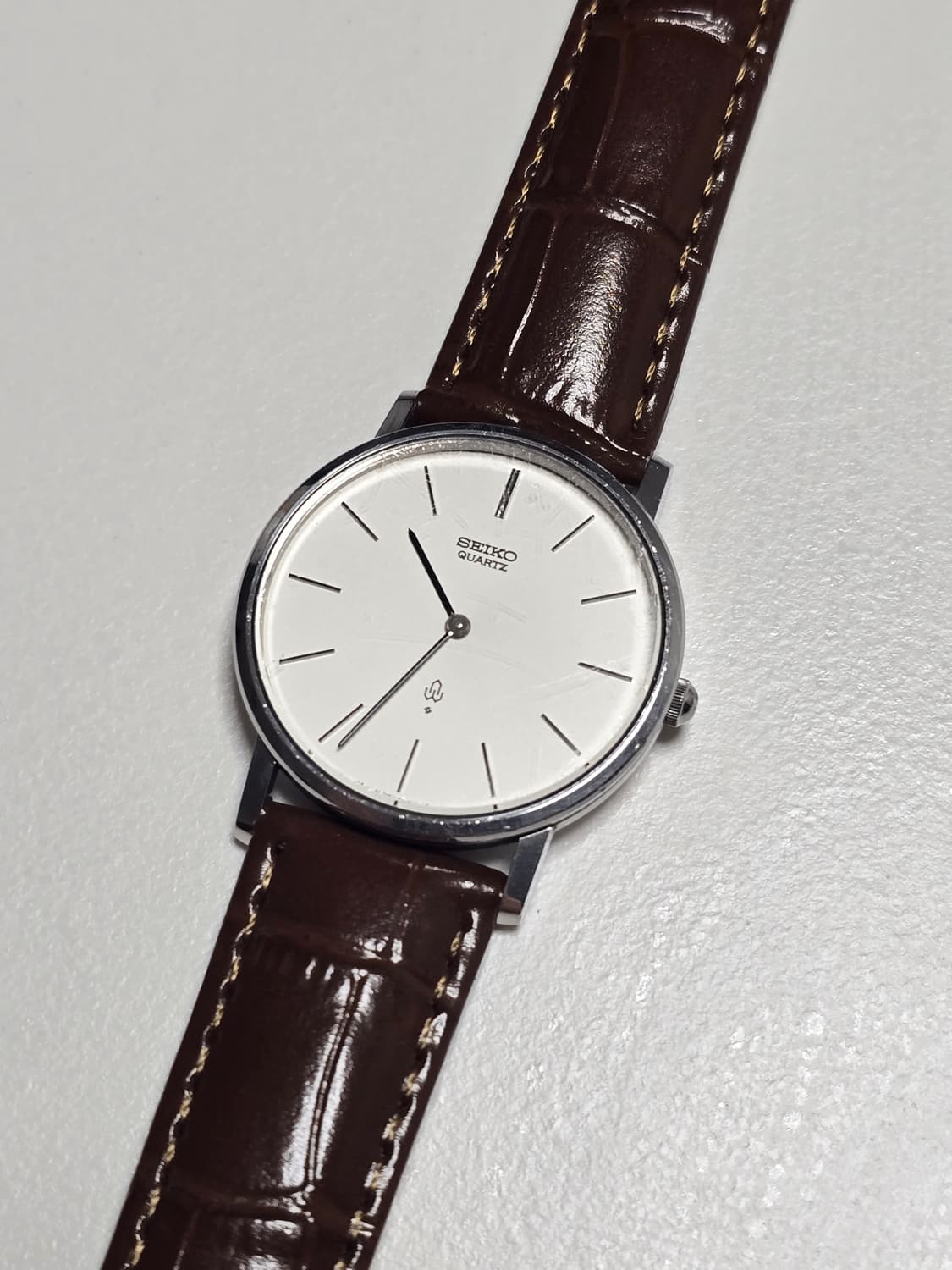 Seiko Chariot(샤리오) 7820-8050 흰판 바인덱스 상품이미지8