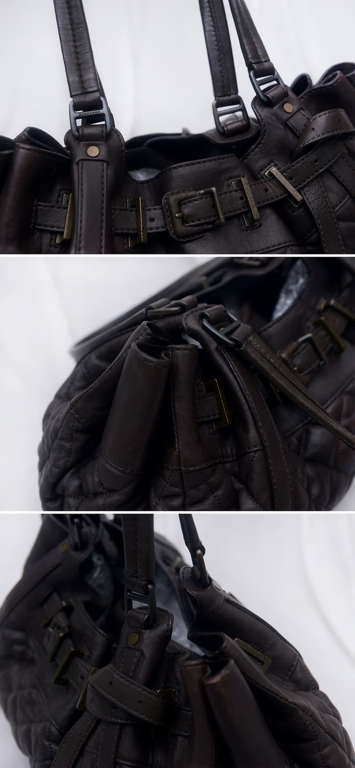 버버리 비튼 퀼팅 램스킨 벨티드 레더 빅호보백 (토트.숄더)ㅠ 상품이미지7