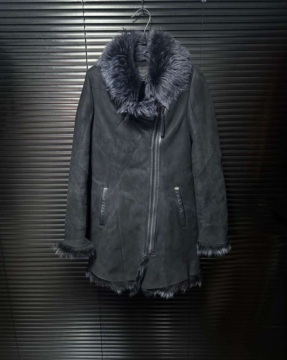 로보 천연 가죽 모피 양 털 밍크 무스탕 스웨이드 고스 펑크 락 스페인 상품이미지3