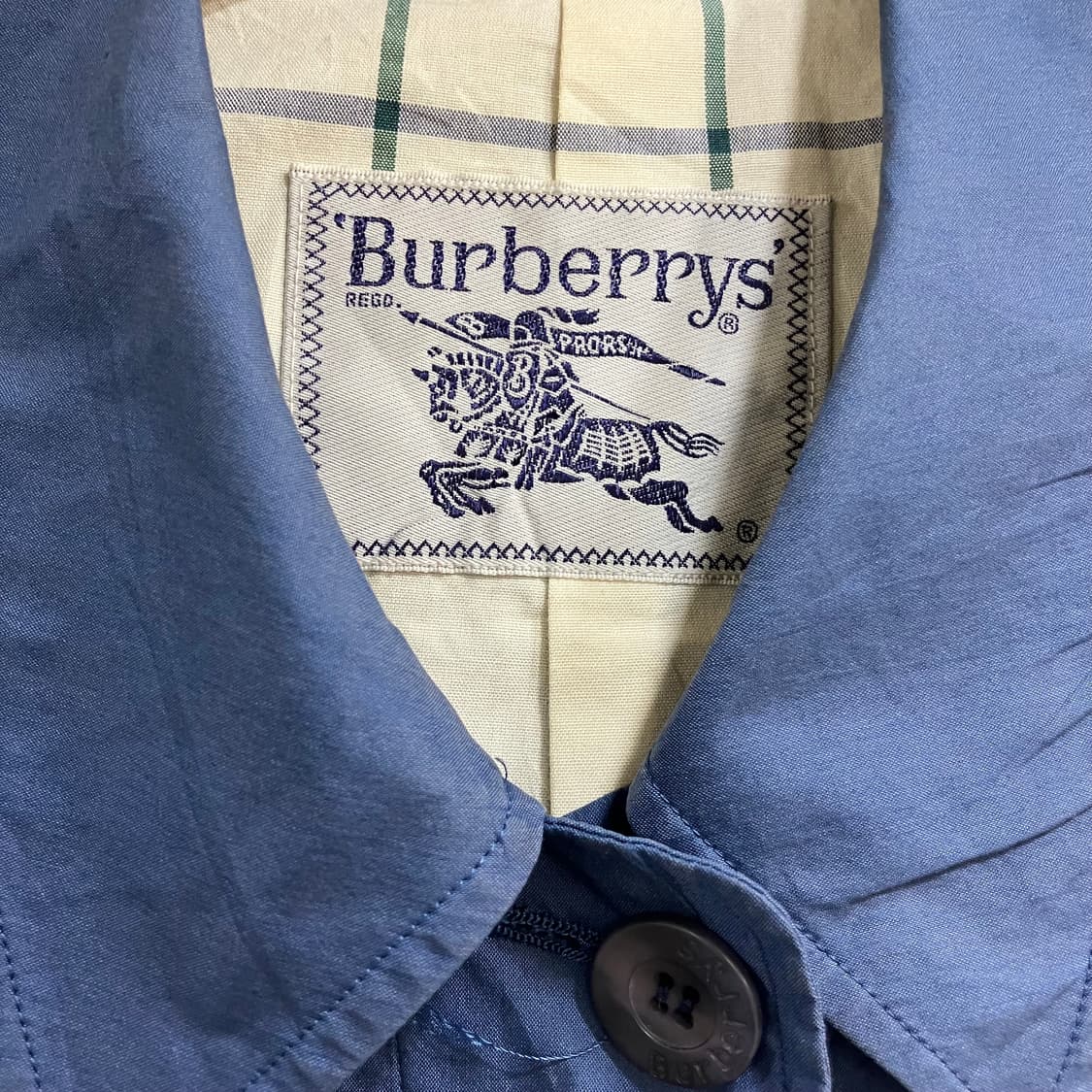 버버리 블루 트렌치 카코트 상품이미지2