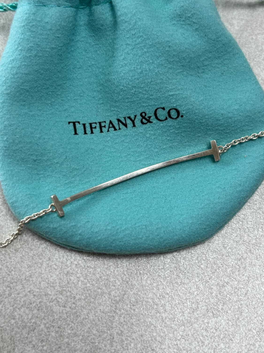 티파니 T 스마일 실버 팔찌 스몰 상품이미지3