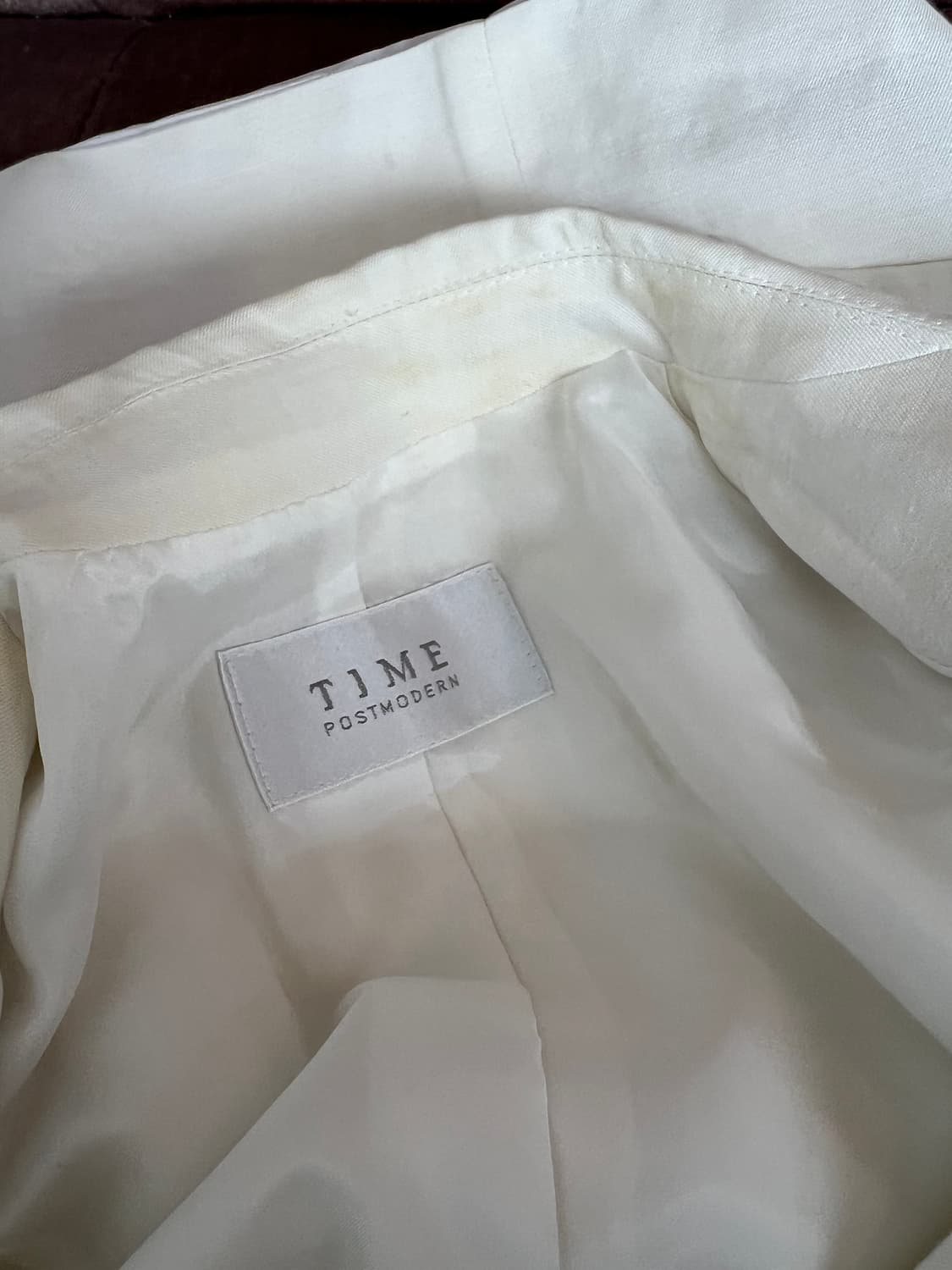 타임 여성 아이보리 린넨자켓 싱글자켓 상품이미지6