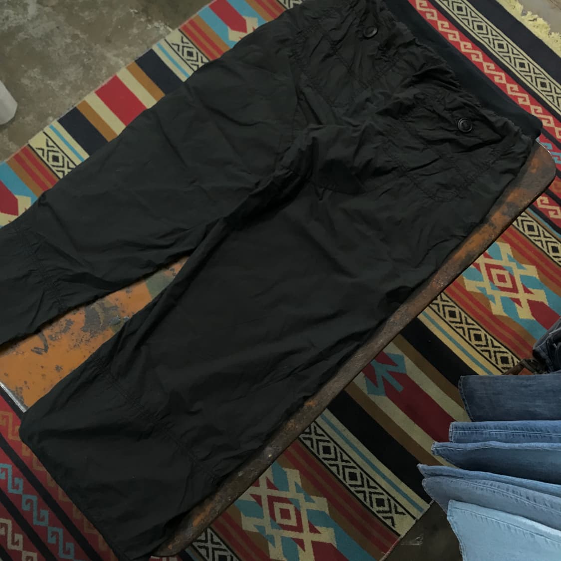 폴로랄프로렌 에이징 블랙 코튼 밴딩 팬츠 허리 34 36  상품이미지2