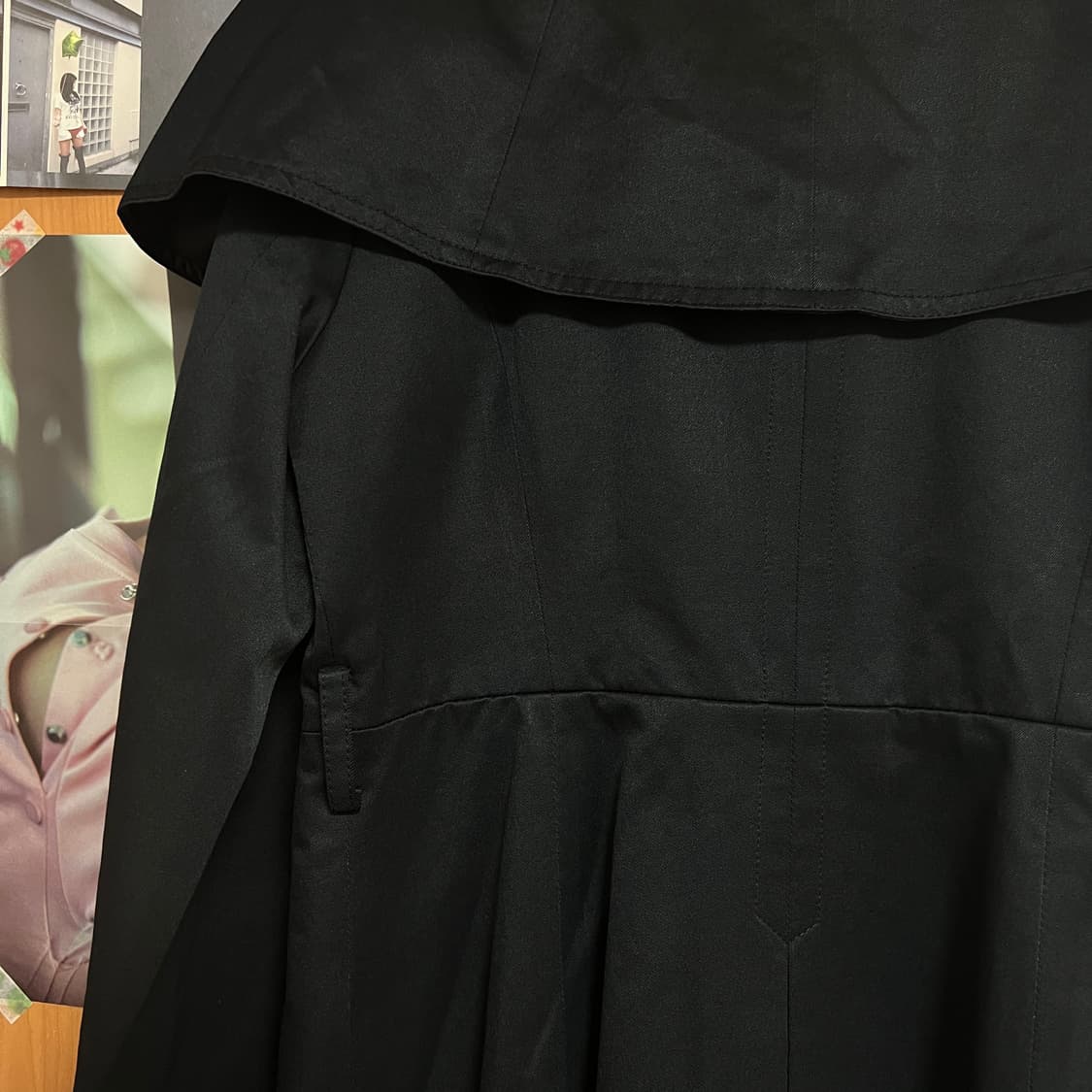 네이비 케이프 트렌치코트 상품이미지3