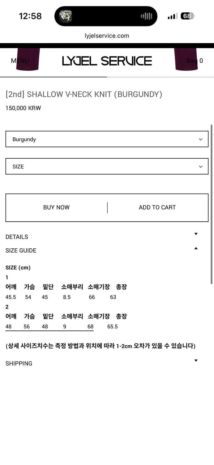 LYJEL SERVICE SHALLOW V-NECK KNIT 2 상품이미지2