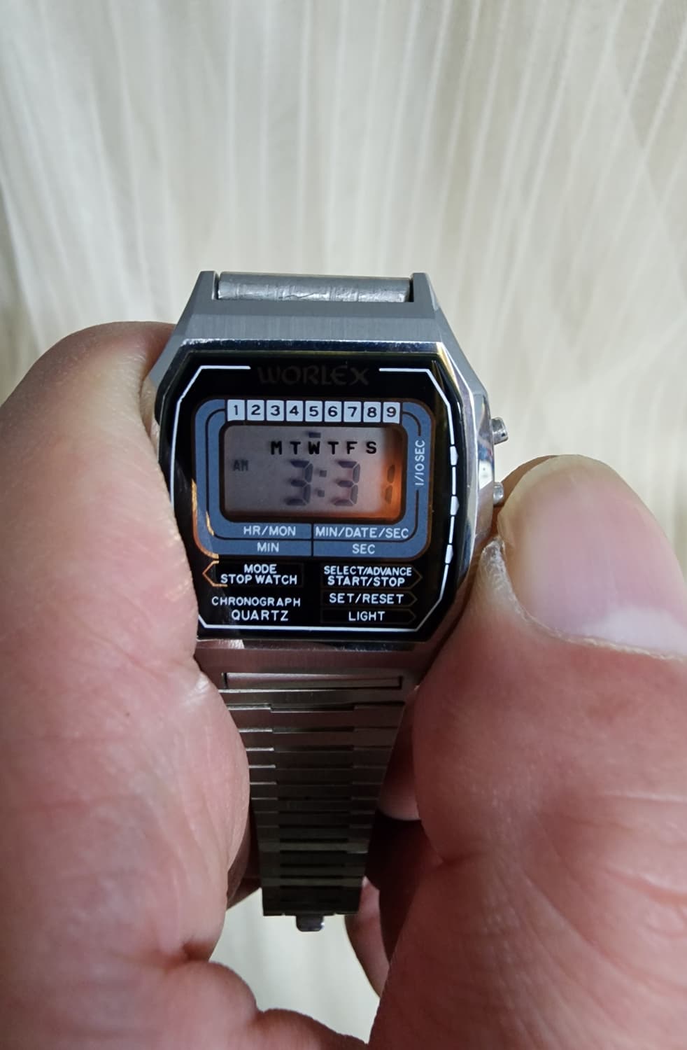 80s90s WORLEX 월렉스 빈티지 전자시계 상품이미지8