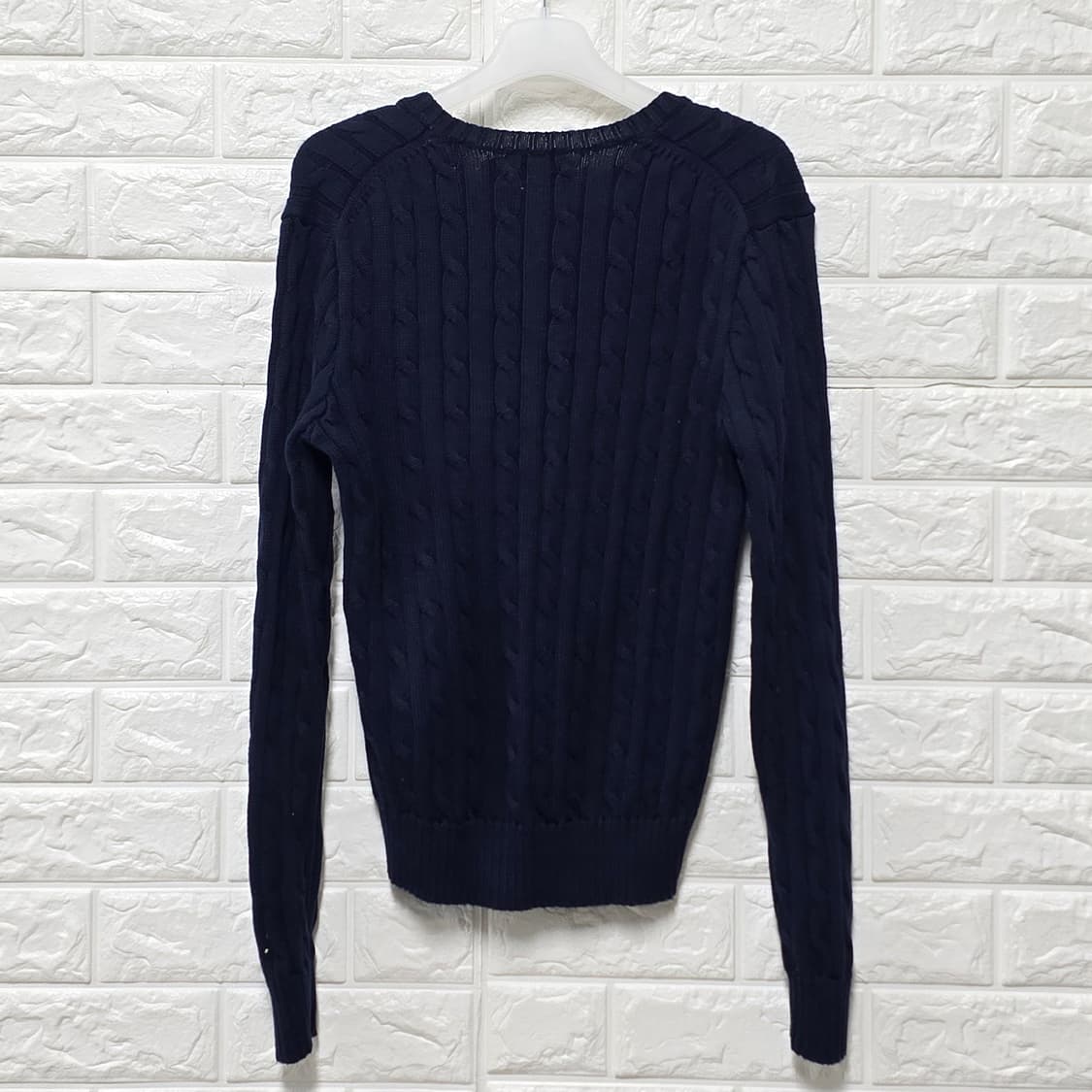 택포) 폴로 랄프로렌  브이넥 꽈배기 케이블 니트 M 상품이미지4