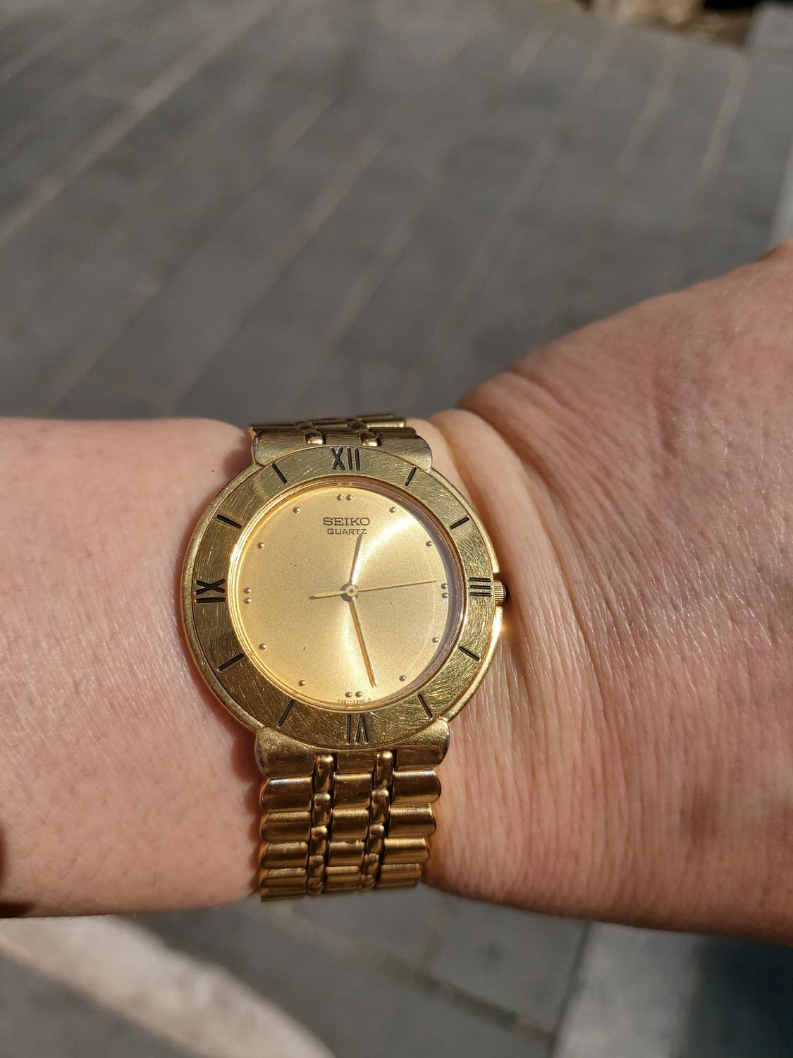 세이코 쿼츠 남성 금장 시계 상품이미지2