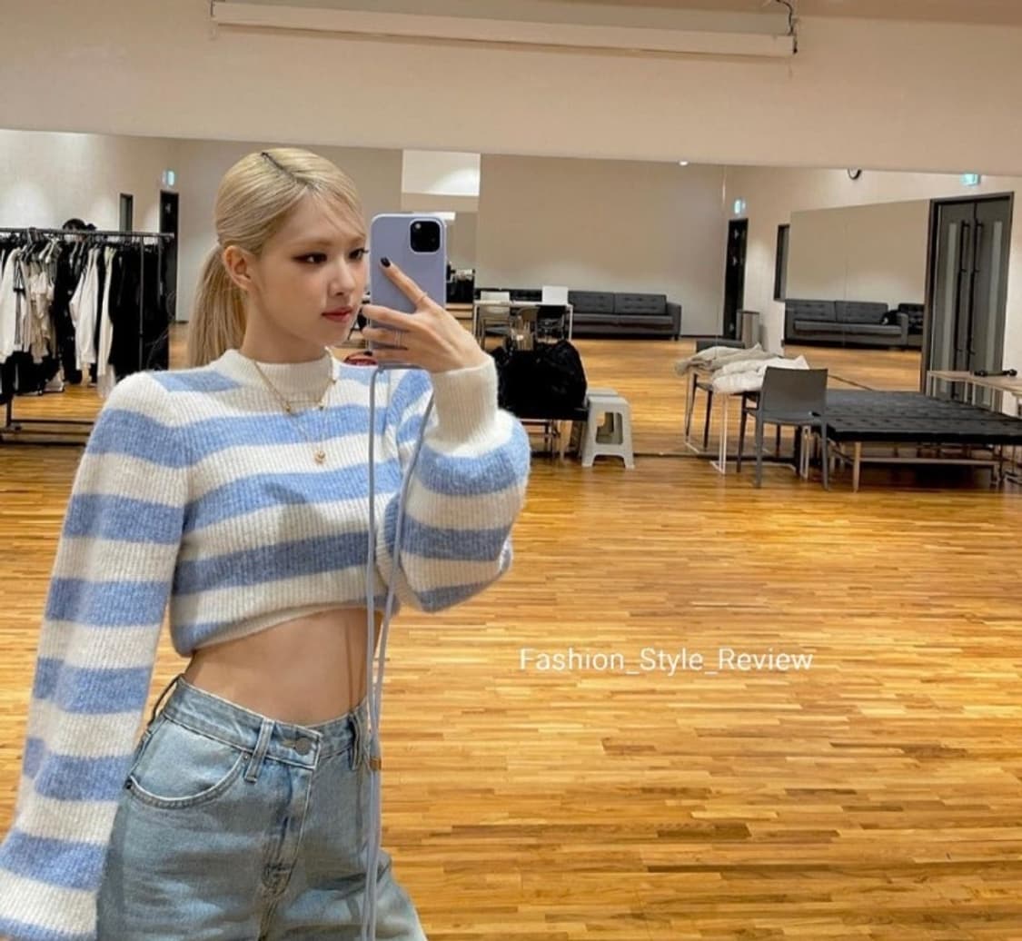 Ganni 가니 스트라이프 니트 상품이미지1